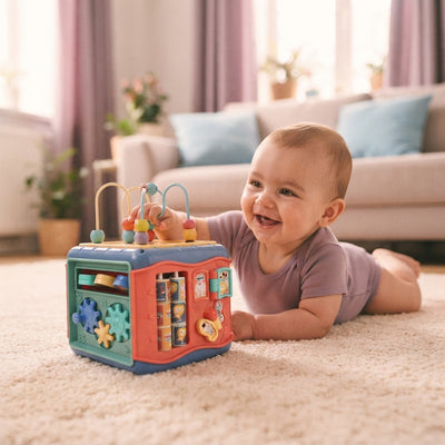 Tummy time success!